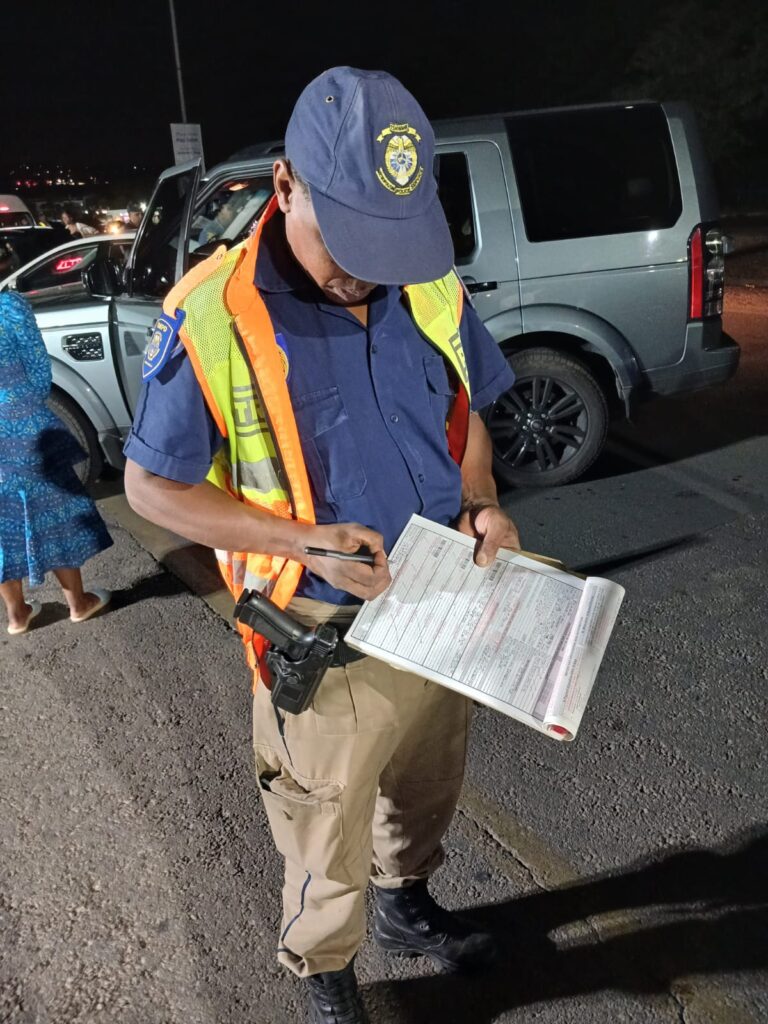 Law enforcement busy at the road block during Operation Shanela in Tshwane photo supplied