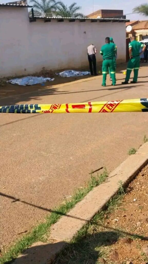 The bodies of two female victims, aged 21 and 22, both with gunshot wounds to the head photo supplied
