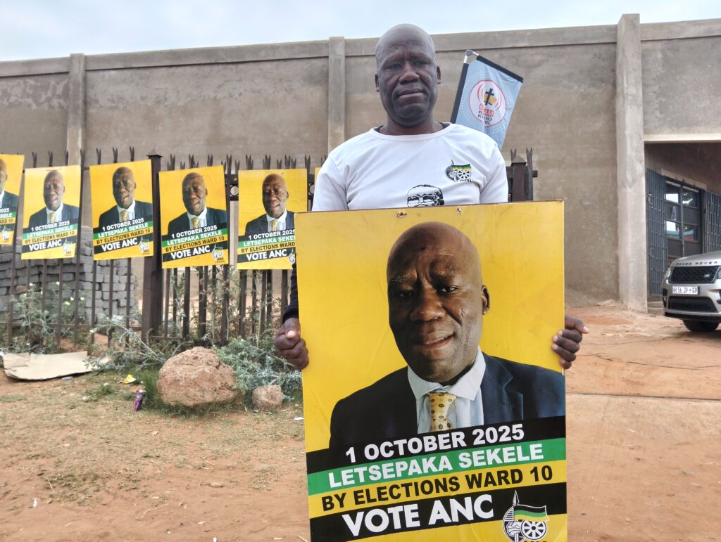 The newly-elected Ward 10 Councillor Isaac Sekele photo by Dimakatso Modipa 