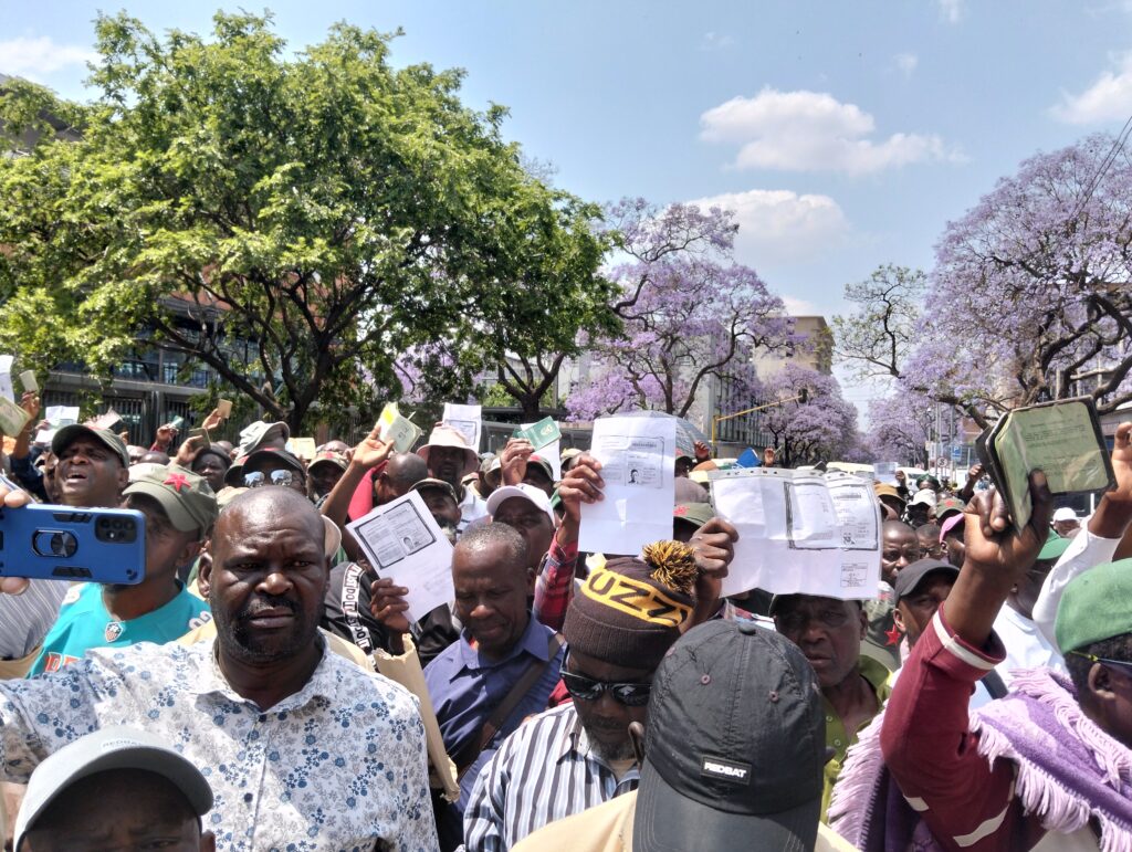 Victims of block ID protest at Home Affairs in Pretoria photo by Dimakatso Modipa