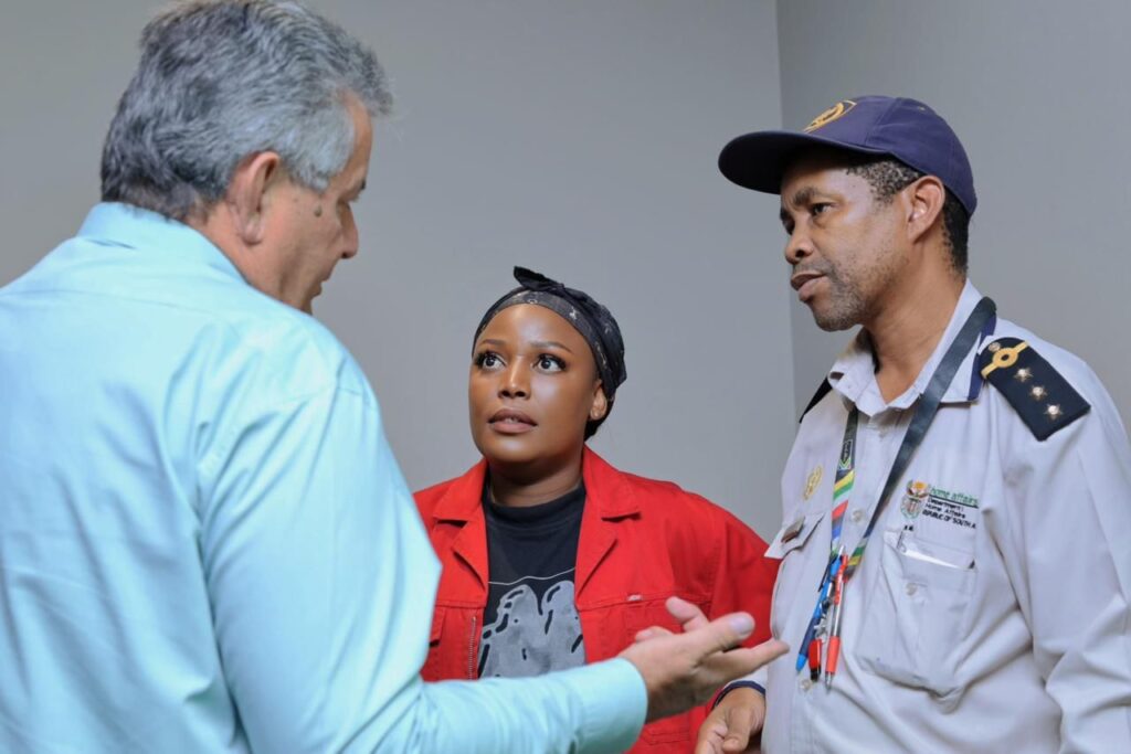 MMC for Health, Cllr Tshegofatso Mashabela, together with the MMC for Community Safety and the Portfolio Chair of Health