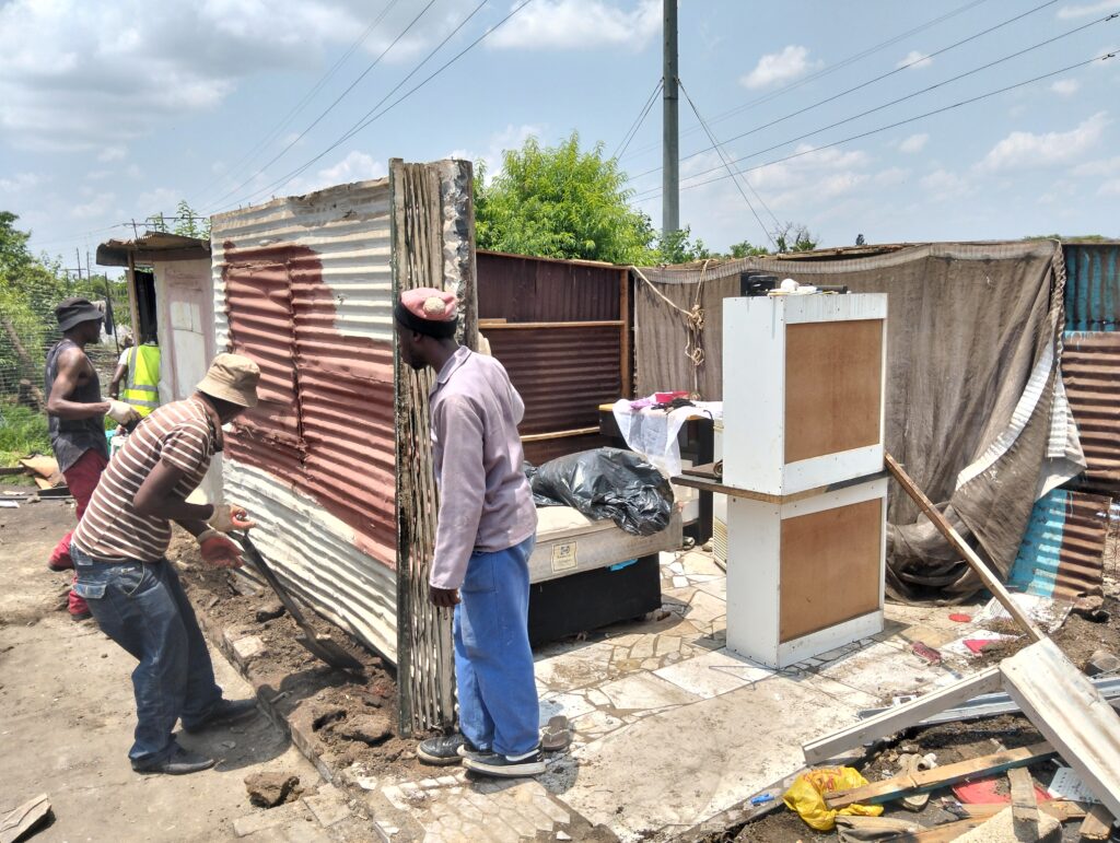 Mamelodi flood victims in Marikana informal settlement in Mamelodi Photos by Dimakatso Modipa 