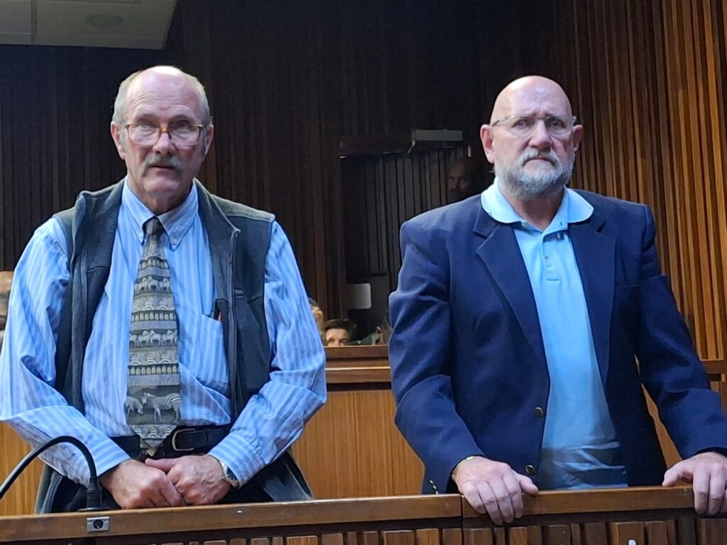 The Pretoria High Court sitting in Johannesburg High Court has found a former Sergeant, Abraham Hercules Engelbrecht (61), and former Sergeant, Pieter Stander (60), guilty of the premediated murder of Caiphus Nyoka photo supplied