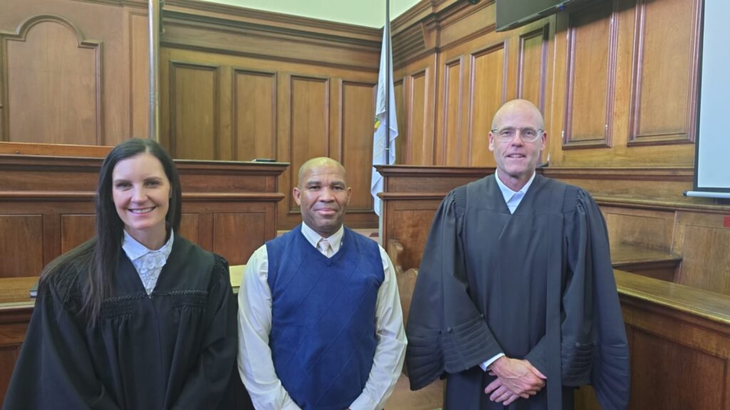 Adv. Eksteen, Sgt Greef and Adv. Harrington