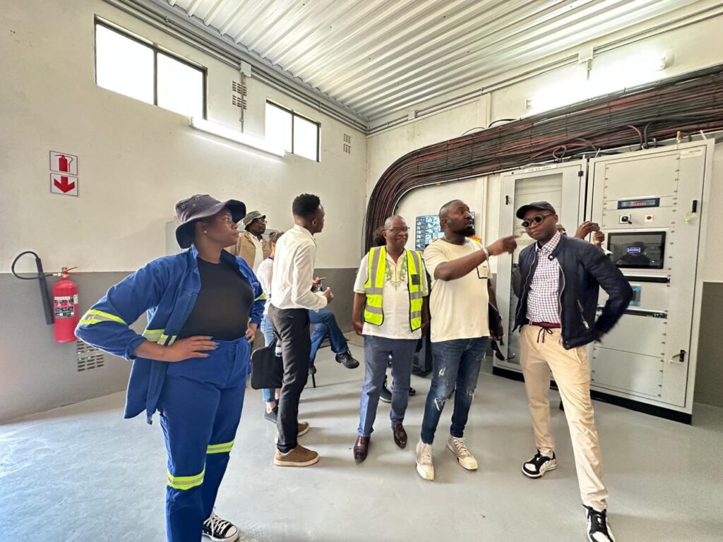 Dr Nasiphi Moya and MMC Frans Boshielo for Utility at the refurbishment and upgrade of the Wapadrand Substation photos supplied 