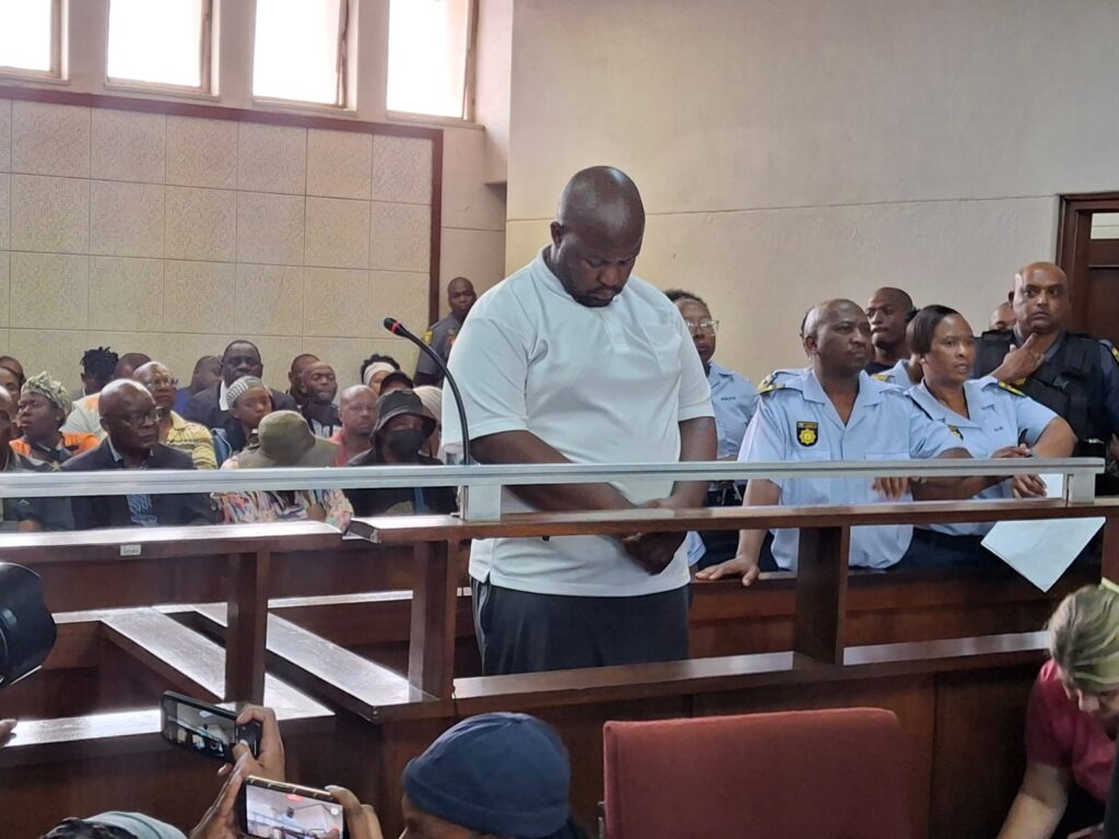 A 22-year-old scholar transport driver, Ayanda Dludla, appeared before the Vanderbijlpark Magistrates’ Court, where he abandoned his bail application photo supplied 