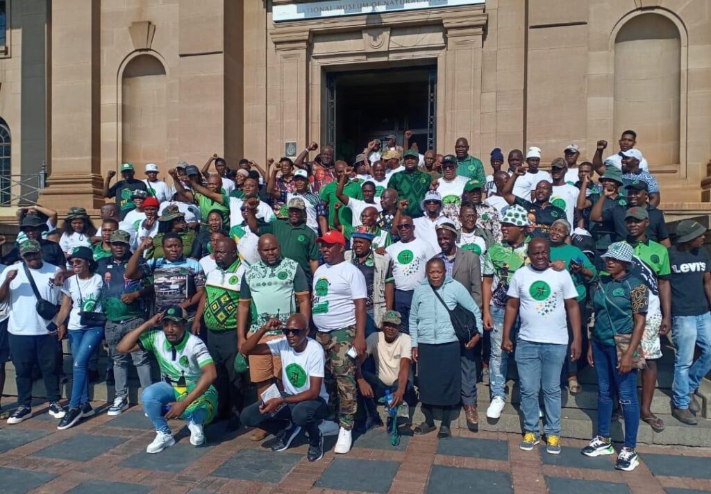 MK Party volunteers at the Cadres' Assembly held at Ditsong Museum in Tshwane on Saturday