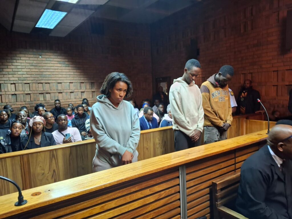 Three accused persons, Dikeledi Tears Mphela (24), Goitsione Machidi (25), and McClaren Mushwana (30), appeared in the Pretoria Magistrates’ Court, abandoned their bail application photos supplied 