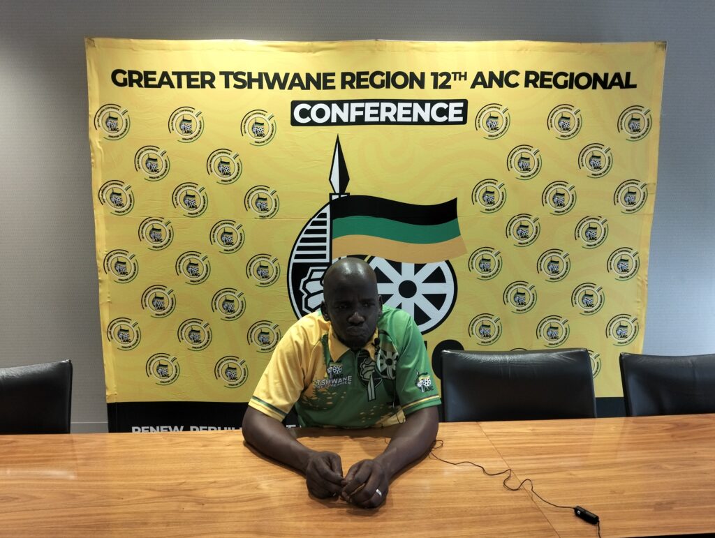 Joel Masilela ka Mahlangu Tshwane ANC Regional Spokesperson photo by Dimakatso Modipa 