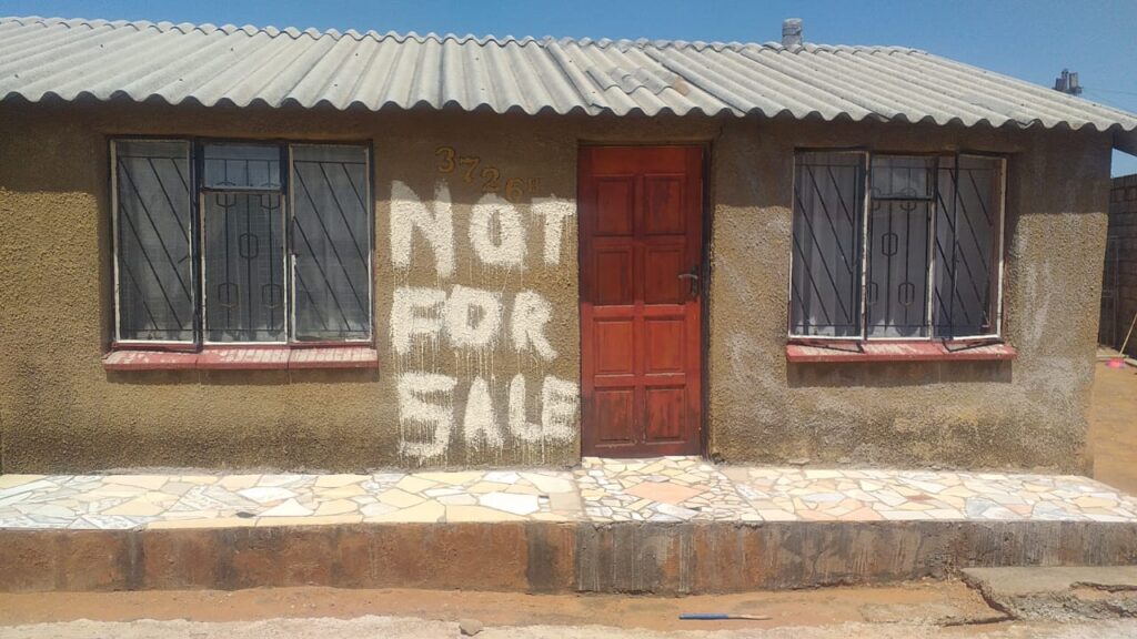 The Nkosi family house which Mpho Morero now claims belongs to him