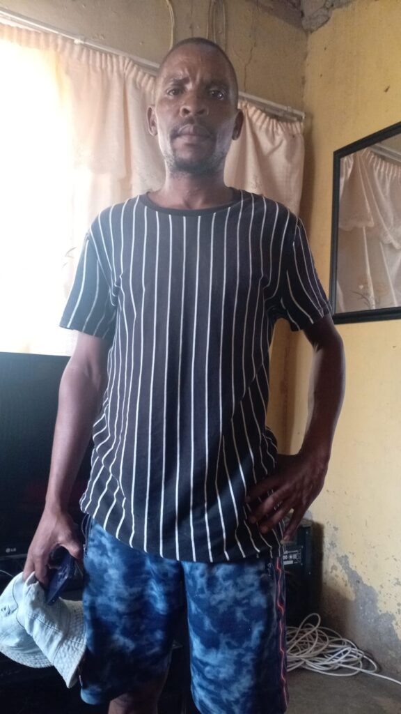 Security officer Thila Stoffel Dikgang. The guy who says Modise owes him R60 000