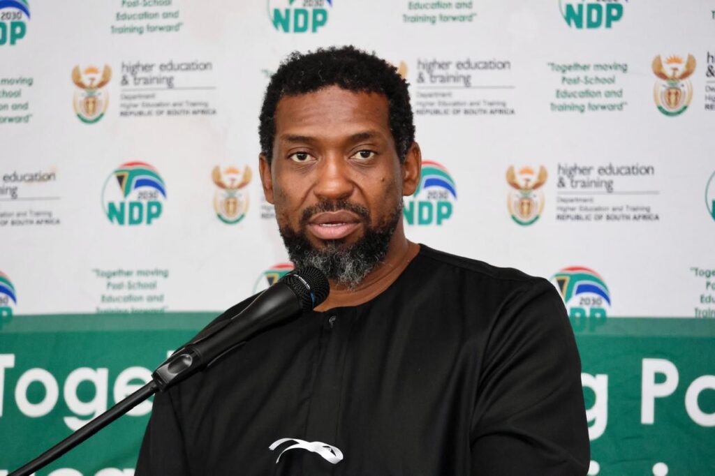 Buti Manamela Minister of Higher Education and Training photo supplied 