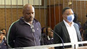 Suspended Ekurhuleni Metropolitan Police Department (EMPD) Deputy Chief, Julius Mkhwanazi, and his co-accused, Ekurhuleni Municipal Manager Kagiso Lerutla, made their first appearance before the Boksburg Magistrates’ Court photo supplied 