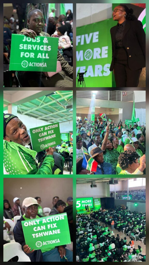 ActionSA members in Nellmapius during the announcements of Tshwane Mayoral Candidate photos supplied 