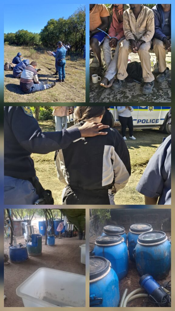 Laboratory drug bust in North West photos supplied