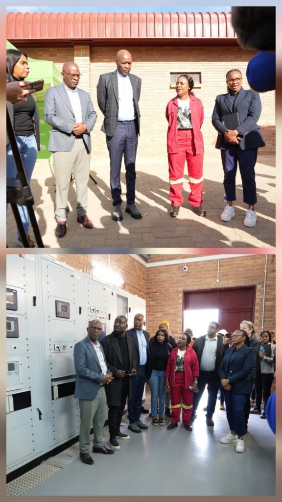 City of Tshwane Municipality leadership at Kentron Substation in Centurion photos supplied 