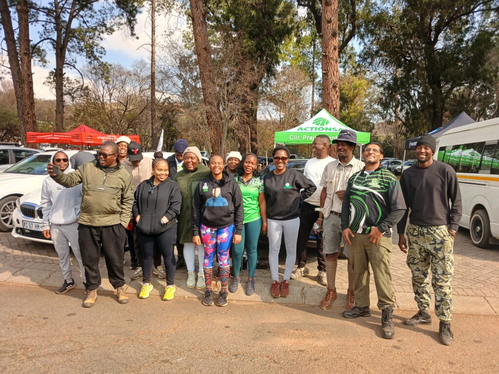 ActionSA members after hiking at Groenkloof photos by Dimakatso Modipa 