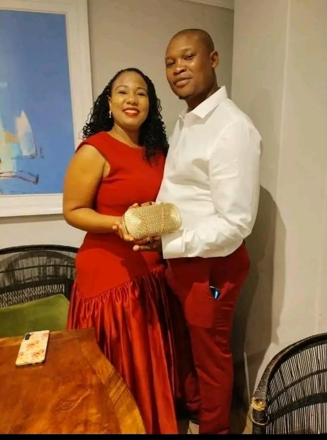 The Mosweu couple during happier times