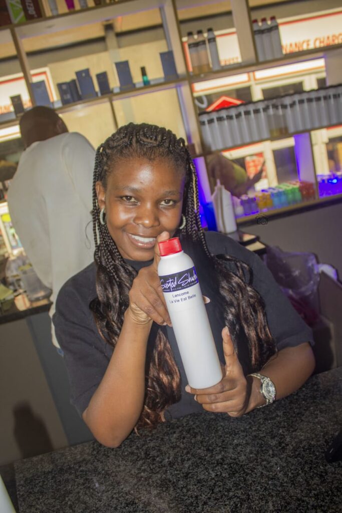 Pollet Lelaka with a signature scent she created