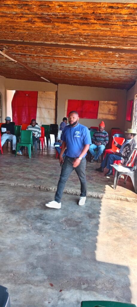 Men's Forum's Godfrey Mcobokazi speaks to attendees