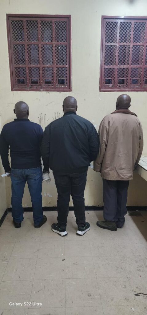 Three suspects age 44, 58, and 80, arrested in connection with a highway extortion incident on the N8 highway photo supplied 