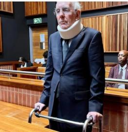 Michael Lomas and Hudson Kgomoeswana after reaching a plea and sentence agreement with the NPA’s Investigating Directorate Against Corruption photo supplied 
