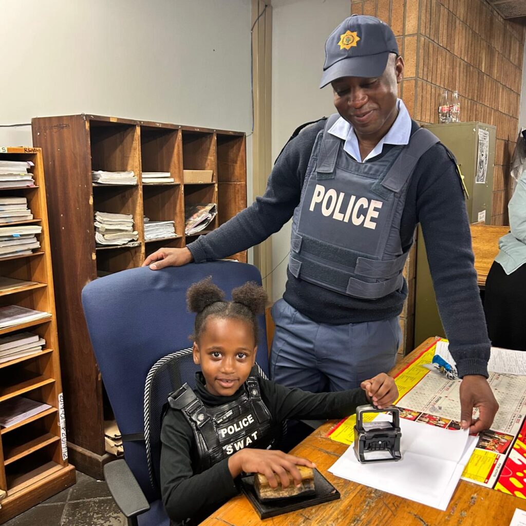 Learners from Resomecentre at Pretoria Central SAPS who want to pursue a career in law enforcement photos supplied 