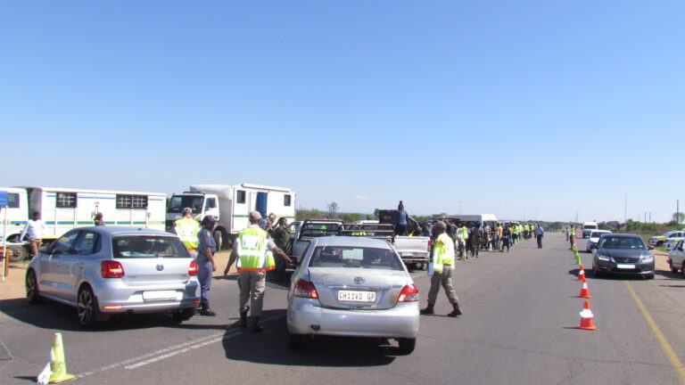 Law enforcement during Operation Shanela in Hammanskraal, Tshwane