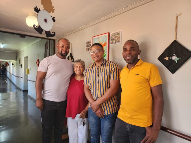 EFF sub-region 5 leadership Bongani King Ramontja with the management of Lodewyk Spies home in Eersterus, Tshwane