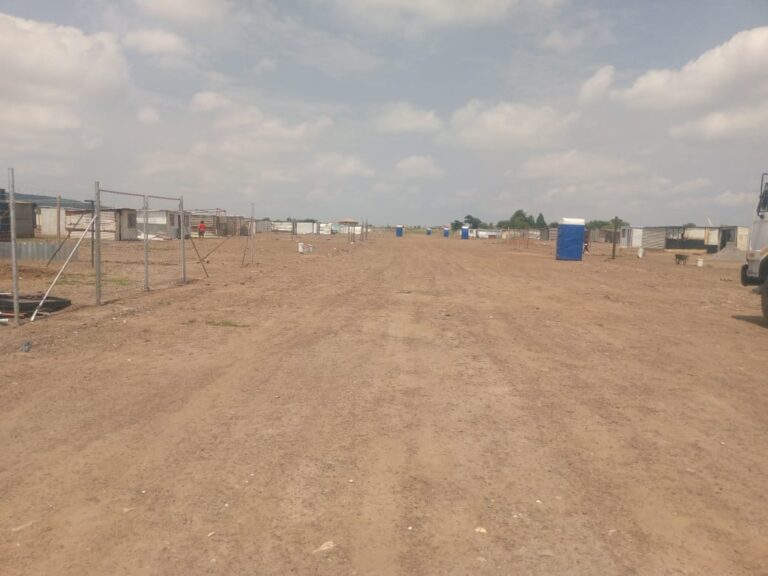 Mamelodi flood victims in their new safe place at Leeuwfontein Ext 27 in Tshwane