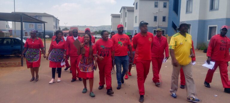 City of Tshwane EFF councilor's in Matimba Flats in Mamelodi east, Tshwane oversight inspection