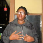 Gauteng MEC for Transport and Logistics Kedibone Diale-Tlabela addressing the workers at Waltloo depo in Silverton, Tshwane photo by Dimakatso Modipa