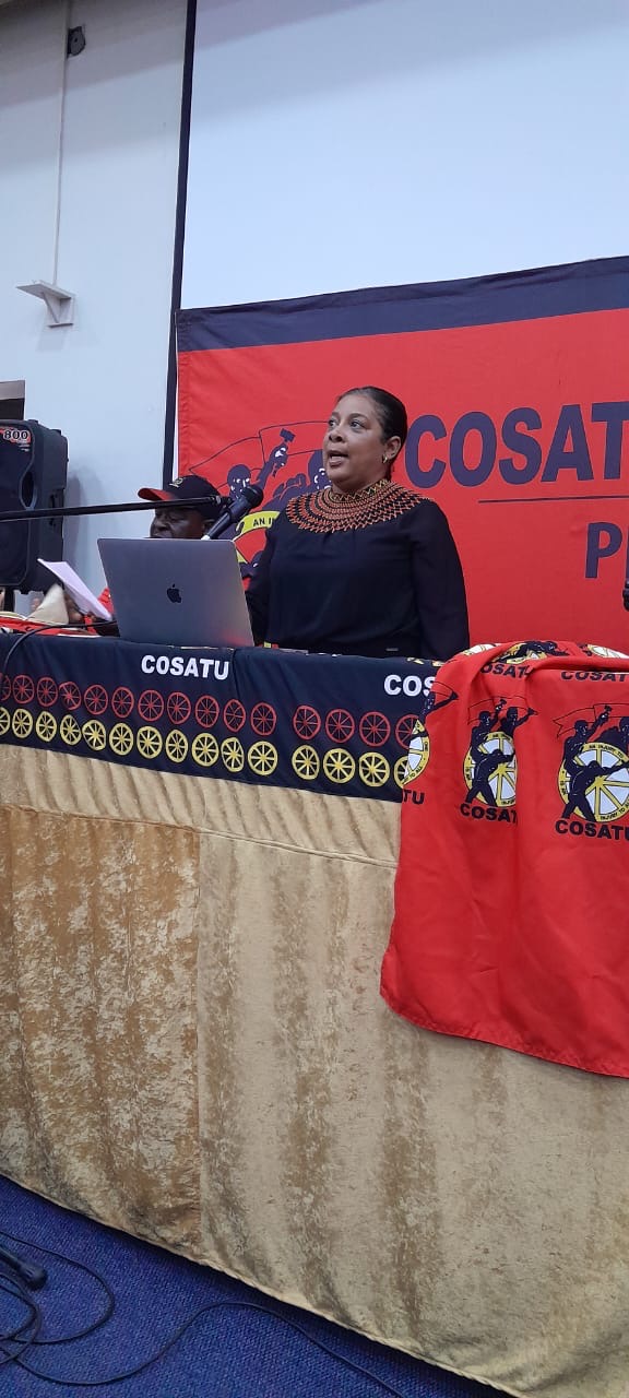 SACP'S Dr Reneva Fourie's address COSATU shop stewards in Tshwane