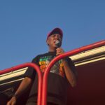 EFF leader Julius Malema addressing the crowd of supporters and residents of Mamelodi photo by Dimakatso Modipa