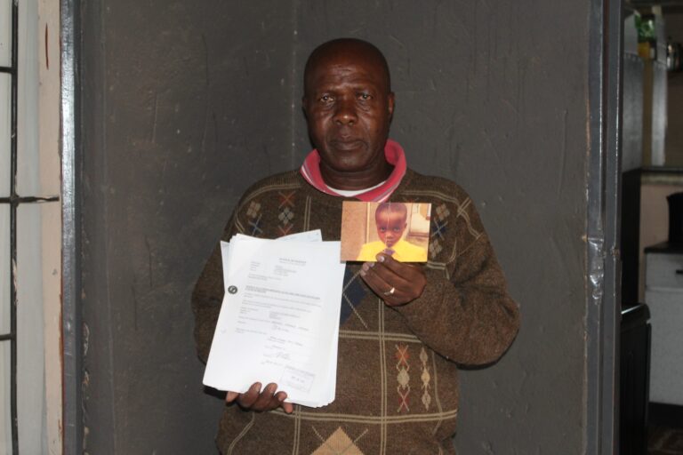 Vincent Monyai (52) demands an inquest docket to be reopen of his son mystery death photo by Dimakatso Modipa