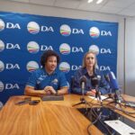 DA Tshwane Caucus spokesperson Kwena Moloto and city of Tshwane MMC for finance Jacqui Uys photo by Dimakatso Modipa