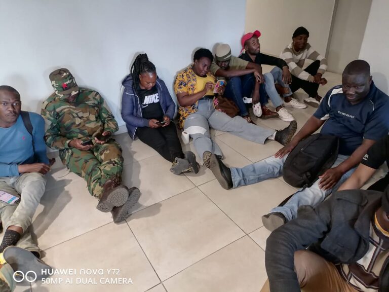 Irritated security guards who work at various City of Tshwane buildings stormed the offices in Tshwane demand their salary