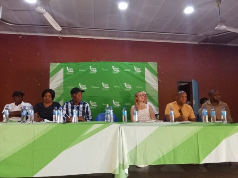 City of Tshwane MMC for finance Jacqui Uys joined by ward councilors at Stanza Bopape community hall in Mamelodi photos by Dimakatso Modipa