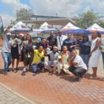 MALLDTA chairman and local businessman Steerman Monageng with some of the local business who won the cash to boost their business at Solomon Mahlangu Square, Mamelodi West, Tshwane Photo by Dimakatso Modipa