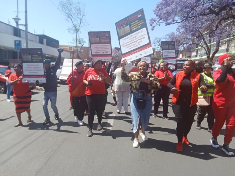Different stakeholders raise awareness against human trafficking in Pretoria photo by Dimakatso Modipa