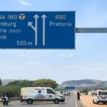 The bus accident on the R80 Highway, just before the N4 interchange in Pretoria North, near Ga-Rankuwa