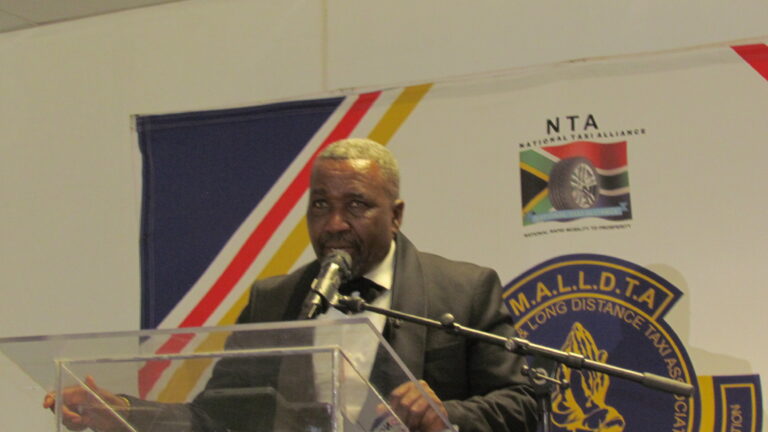 Mamelodi Local and Long-Distance Taxi Association (MALLDTA) chairperson Stemmer Monageng photo by Dimakatso Modipa