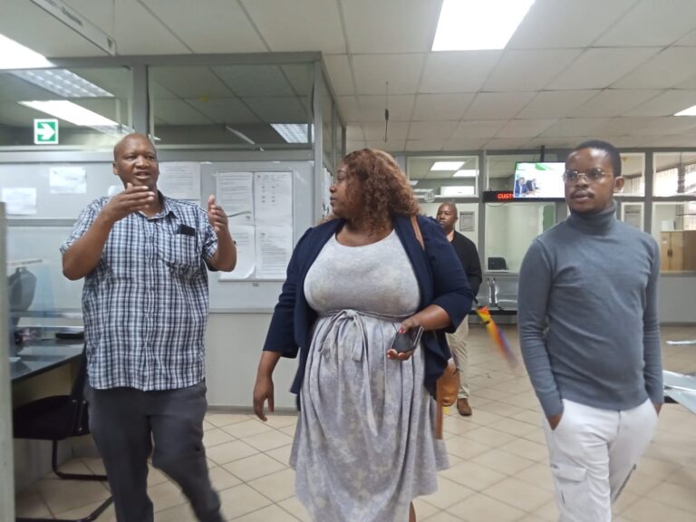 City of Tshwane MMC for Corporate and Shared Services Kholofelo Morodi during an announce surprise visit at Mamelodi municipality office photo by Dimakatso Modipa