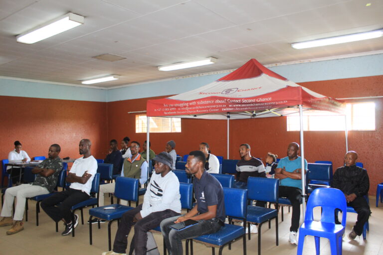 Community members at a back-to-school prayer session at Stanza Bopape community hall in Mamelodi east photo by Dimakatso Modipa