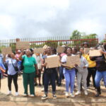 Angry parents protest outside the gate of Nellmapius Ext 6 primary school demand space for their kids' photo by Dimakatso Modipa