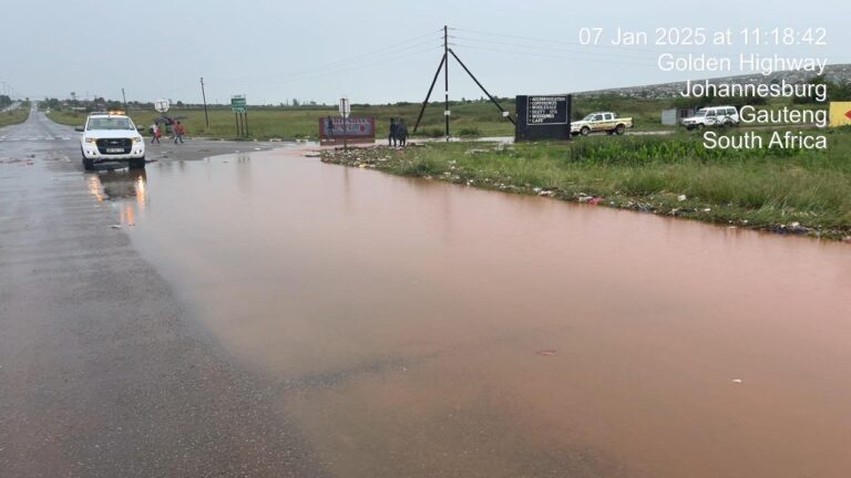 The Gauteng Department of Roads and Transport is appealing to residents and motorists to be cautious during the persistent and disruptive rains expected over the next few days