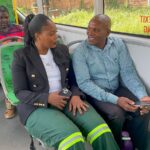 MMC for roads and Transport Tlangi Mogale took a bus ride