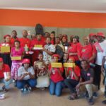 EFF Provincial and Tshwane members donating school shoes, stationery to the learners at Sikhanyisile primary school in Mamelodi east, Tshwane photo by Dimakatso Modipa