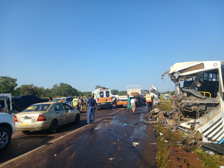 Bus accident occurred when a bus carrying multiple passengers was involved in a collision with a heavy-duty truck on the Moloto Road (R573), in De Wagensdrift near KwaMhlanga, on the morning of Wednesday