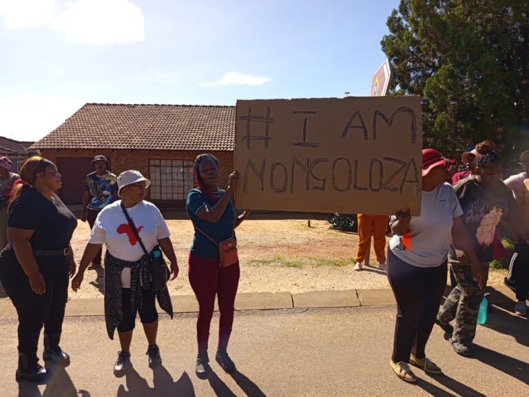 Angry residents of Ekangala in Tshwane protested outside their local police station on Friday to demand the release of their leader known as Nongoloza